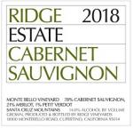 Ridge - Cabernet Sauvignon Santa Cruz Mountains Coast Range 2021