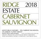 Ridge - Cabernet Sauvignon Santa Cruz Mountains Coast Range 2021 (750)