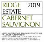 Ridge - Cabernet Sauvignon Santa Cruz Mountains Coast Range 2019